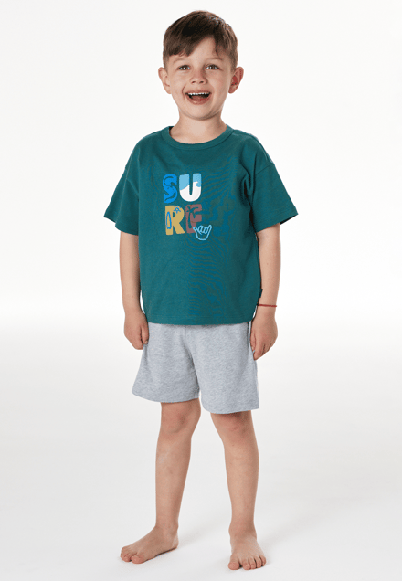 Korte pyjama Surf groen - Kids Nightwear 92