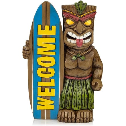Tuinbeeld Welkomstbord Surfplank Ornamenten voor Buitendecoratie yellow