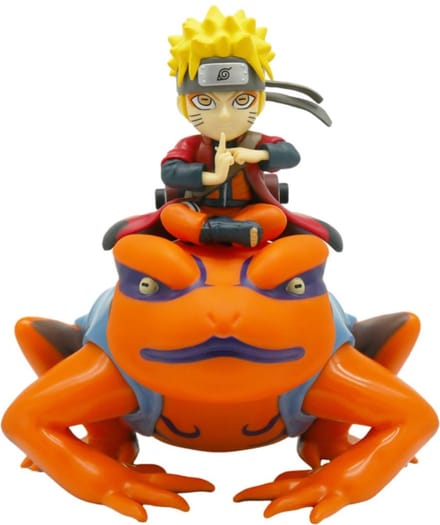 Teknofun Naruto – Nachtlamp - Naruto & Gamakichi - 21 cm - 2 Lichtstanden