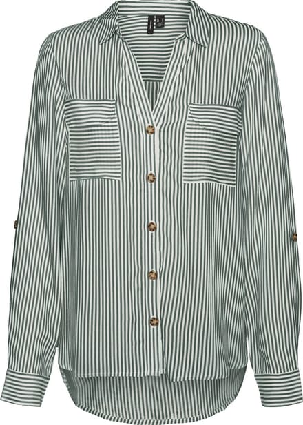 VERO MODA - VMBUMPY L/S SHIRT NEW WVN GA Dames Blouse