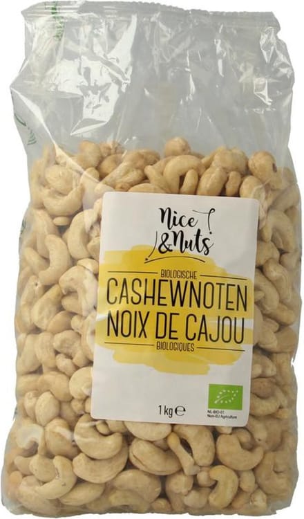 Nice & Nuts Cashewnoten rauw bio 1 Kilogram