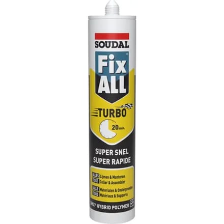 Soudal Lijmkit Fix All Turbo Wit 290ml