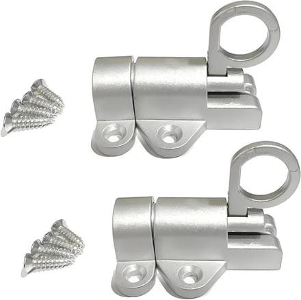 Automatische Deurvergrendeling - Veervergrendeling Grendel - Extra Beveiliging - Automatisch Sluitend - 5.65 x 4.3 cm - Zilver