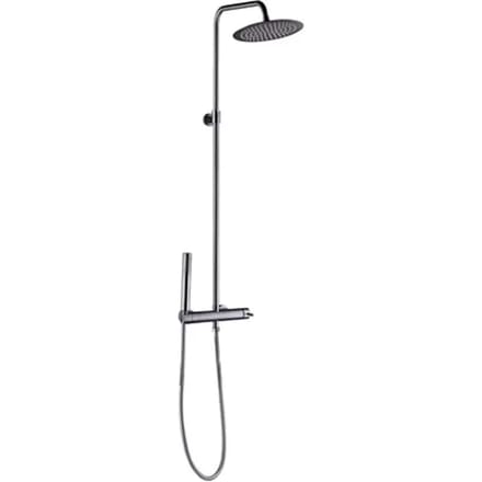 Essebagno Regendouche Luisa - Zwart - Rond - Met Handdouche - 15cm Hartafstand - 1-straals