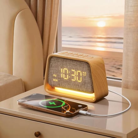 Licht Wekker Wake Up Light- Digitale Wekker met Lamp - Slaaphulp met USB Aansluiting - Timerfunctie