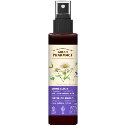 Green Pharmacy Chamomile &amp; Flaxseed Oil Shine Elixir For Color-Treated Hair 150 ml