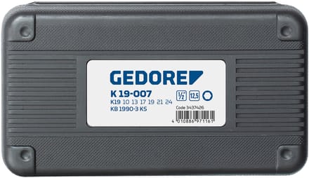 Slagmoerdopsleutelset 1/2, 7-dlg. 10-24 mm