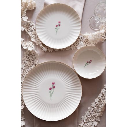 Set van 6 borden Hunter porselein | Hermia