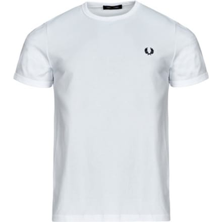 Fred Perry Ringer T-Shirt Wit - Maat L - Heren - Casual T-shirts