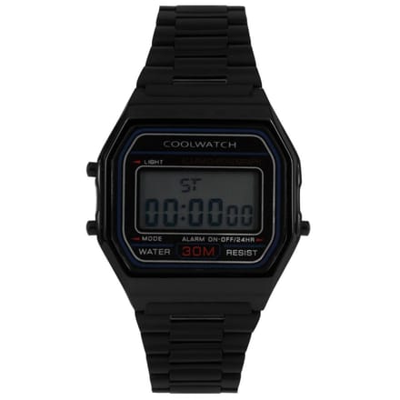 Coolwatch Horloge CW.383 Digital staal 5 ATM black
