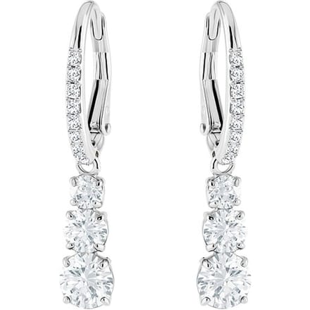 Boucles d'oreilles pendantes Swarovski Stilla Attract Trilogy 5416155 White|Box+Shopping Bag blue