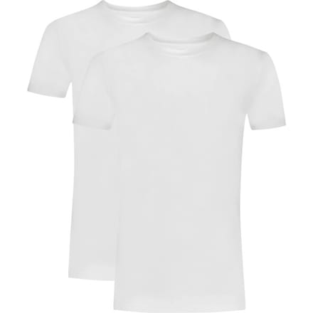 Ten Cate Basics t-shirt high neck wit 2-pack voor Heren | Maat S