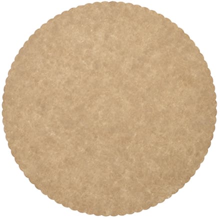 100 Taartranden, karton pure rond Ø 28 cm bruin met kartel rand