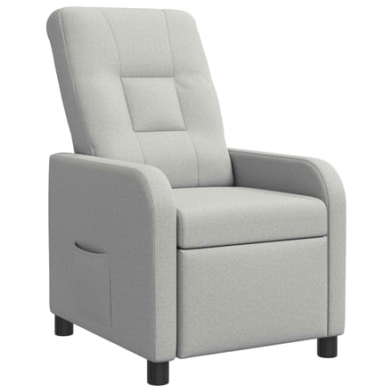 vidaXL Relaxfauteuil Wolkengrijs Stof