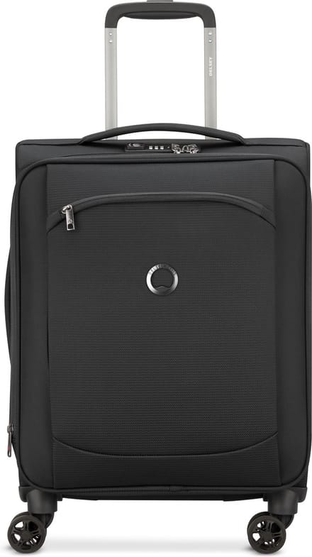 Delsey Montmartre Air 2.0 Handbagagekoffer - 55 cm Slim - Vergrootbaar - Zwart