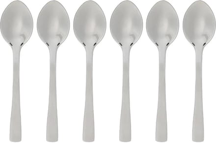 Secret de Gourmet Koffielepels/theelepels - 6 stuks - RVS - 9,5 cm