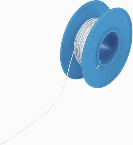 TRU COMPONENTS 1566873 Wire-wrap-draad Wire Wrap 1 x 0.01 mm² Wit 15 m