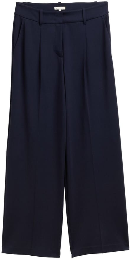 Tom Tailor - TTLEA broek met wijde pijpen - Maat 36/32 - sky captain blue