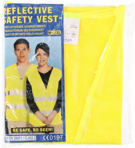 Geel veiligheidsvest voor volwassenen