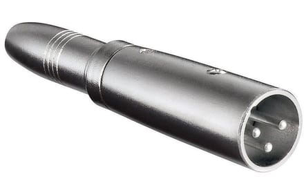 XLR (m) - 6,35mm Jack mono (v) adapter