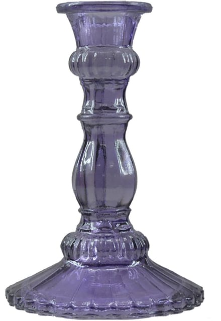by Mooss - Kandelaar - Glas - Kaanch - Purple - 17cm - Trendy