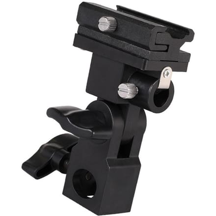 Foto Flitser Adapter Hot Shoe Draaibare Bevestiging Lichtstatief Beugel B Paraplu Houder Fotografie black