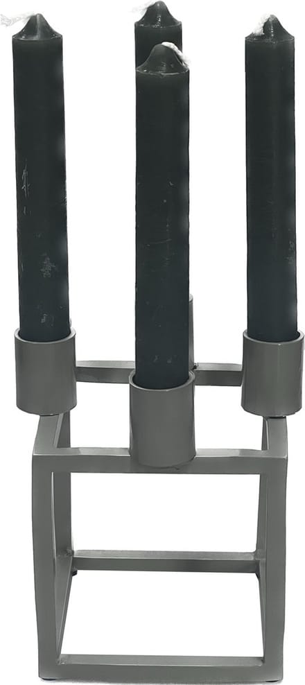 Kandelaar Taltal | Medium | ivoor | L10 x B10 x H13 cm