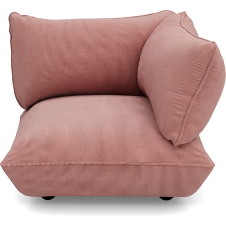 fatboy Sumo hoekbank rechts Koord Gerecycled - soft pink