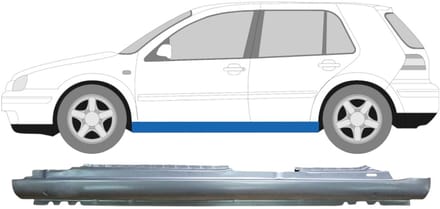 Volledige dorpel voor Volkswagen Golf 4 1997-2006 / Links