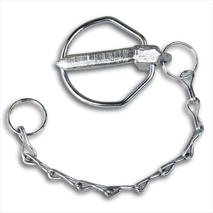 Veerstekker met ketting - Opvangbal pen - Trekker bevestigen - Cat. II compatibel - 8 x 7 x 2 cm