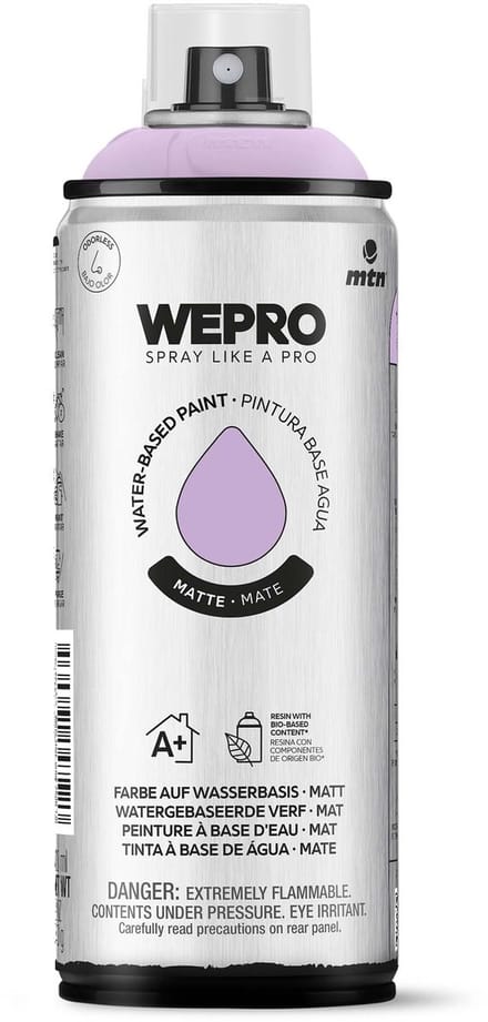 Spuitbus Violet Wisteria Mat MTN WEPRO WATER-BASED PAINT 400ML