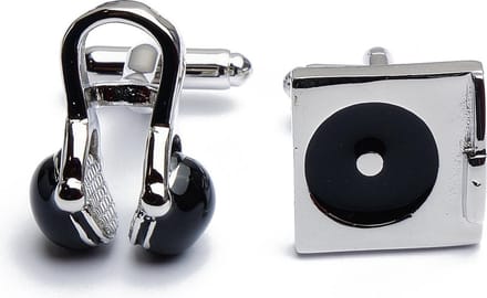 Manchetknopen - Headset en Platenspeler Koptelefoon