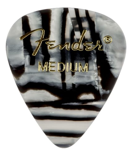 Fender Picks 351 Zebra Medium 12er Set Premium Celluloid - Plectrum set
