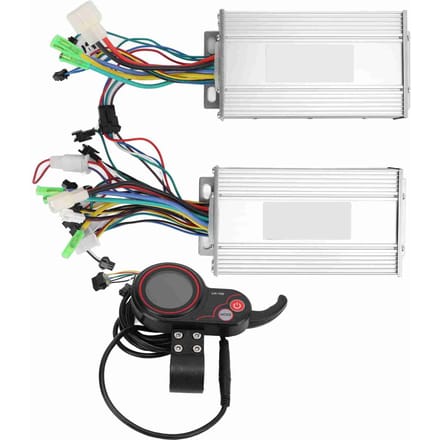 Contrôleur de moteur de vélo électrique double entraînement contrôleur de compteur LCD de vélo électrique white