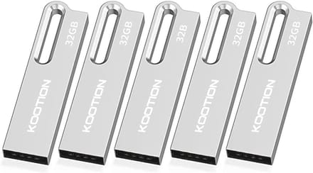 5-pack 32 GB USB 2.0 Flash Drives Opslagsticks met Sleutelhanger