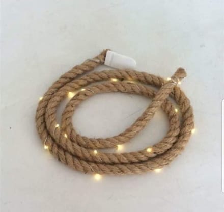 Kerstverlichting - Jute Rope Ineke Met 20 Led D1,5 L150cm
