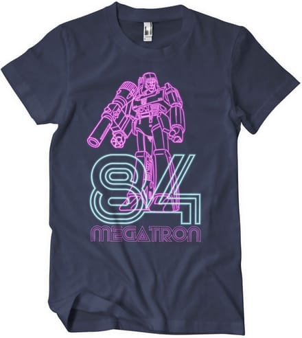 Transformers Megatron 84 Neon T-shirt Navy