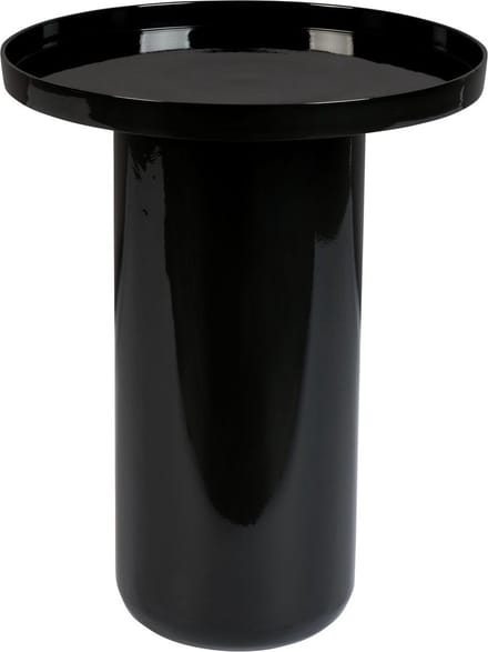 Zuiver Shiny Bomb Bijzettafel Rond 40 cm Metaal Zwart