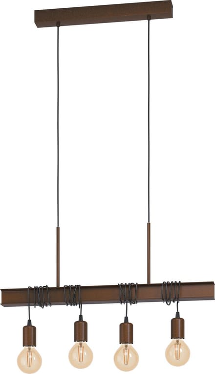 Eglo Hanglamp Townshend 4 Antiek Bruin 4xe27 60w