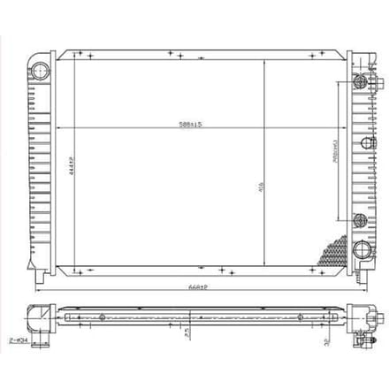 Radiator, motorkoeling NRF 53953