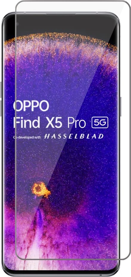 Screenprotector geschikt voor Oppo Find X5 Pro - Glas Screen Protector