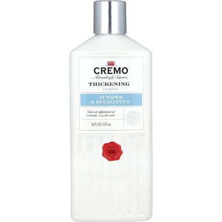 Cremo, Hair Strengthening Shampoo, Juniper & Eucalyptus, 16 fl oz (473 ml) white