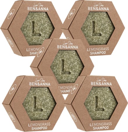 Ben & Anna - Love Soap Lemongrass - Shampoo - 5 pak