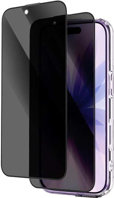 Transparant hoesje geschikt voor iPhone 17 - Met 2x Privacy Screenprotector - Xssive