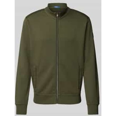 Sweatjack met labeldetail