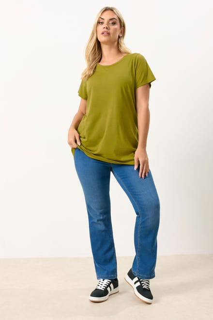 Yours Chartreuse Tshirt Size 42