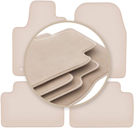 PREMIUM beige vloermatten voor: Dodge Durango III off-road 2010-