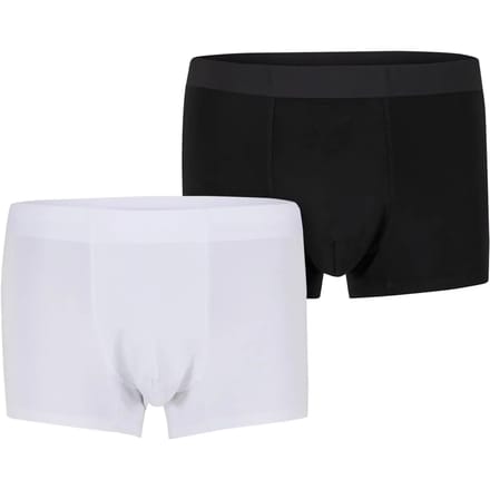 Urban Classics - Bonded Retro 2Pack Boxershorts set - S - Zwart/Wit