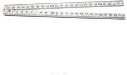 Skandia Duimstok - 1m Wit 4-delig