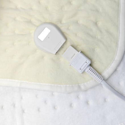 Elektrisch Dekentje - Verwarmend Kleed - Lekker Warm - 3 Warmtestanden - 160 x 130 cm - Wit